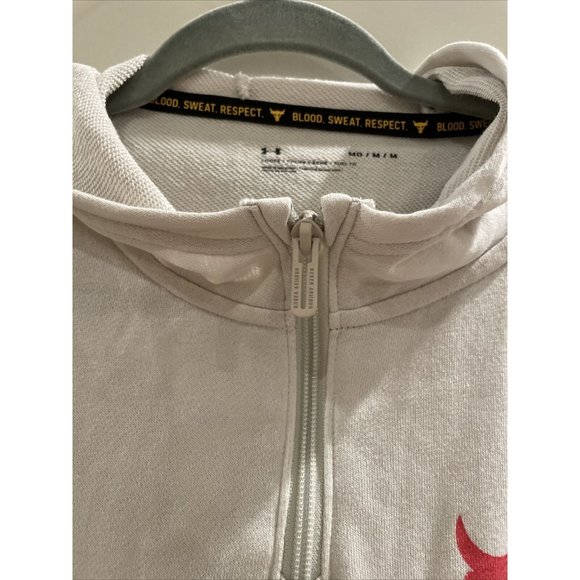 Under armour Loose Blood Sweat Respect Cropped Hoodie Pullover Oversized Sz Med - Picture 4 of 12